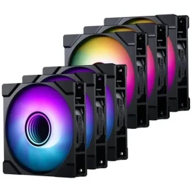 PHANTEKS M25 Gen2 D-RGB 6ks černá / Ventilátor / 120mm / 3× Standard + 3× Reverse Blade / PWM / Hydraulic Bearing (GABU-843)