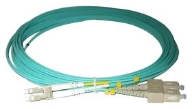 Xtendlan / Optický patch kabel LC-SC / 1 m / 50/125 duplex / OM3 / LS0H (FOP-LCSC-D-1-50-OM3)