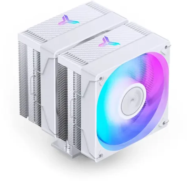 Jonsbo CR-3000E bílá / Chladič procesoru / Dual-Tower / RGB / 120mm / AM5 (CR-3000EW ARGB)