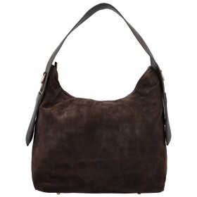 Módní dámská kožená kabelka na rameno Beatrix, tmavě hnědá