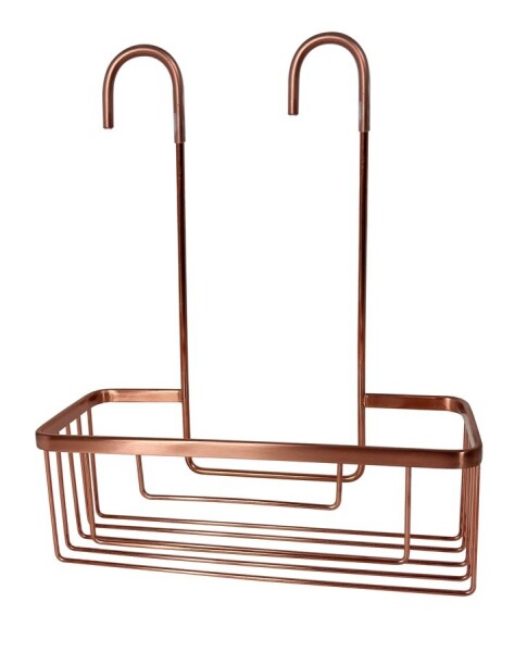 Gedy - SMART polička do sprchy závěsná, na baterii, 300x375x120 měď mat 248982