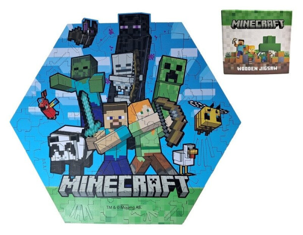 Puzzle Minecraft Creeper 130 dílků