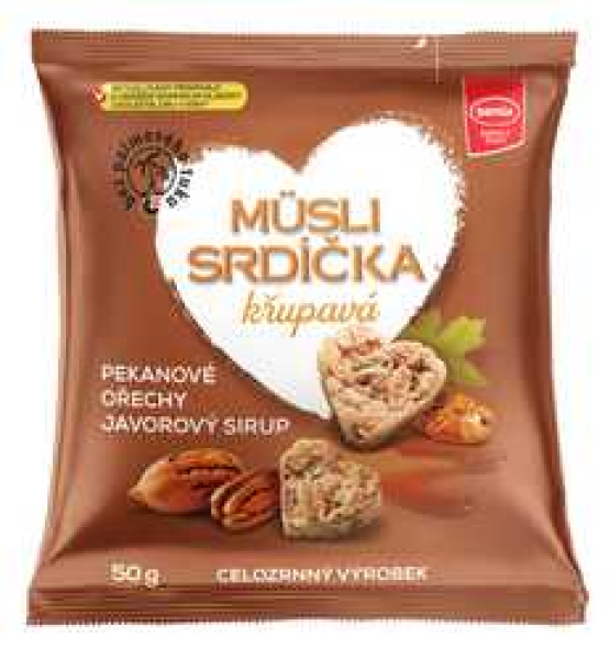 Semix Müsli srdíčka s pekanovými ořechy a javorovým sirupem 50 g