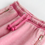 Sportovní kalhoty se sepraným efektem- růžové - 140 PINK