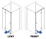 REA/S - Sprchový kout Atlas 90x90 Chrome vpravo KPL-K4861