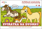 Zvířátka na dvorku - Zvířátkové omalovánky - Barbora Křistková