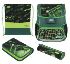 Herlitz Školní aktovka / vhodná pro 1.třídu ZŠ / 17 l / zelená (50046249)