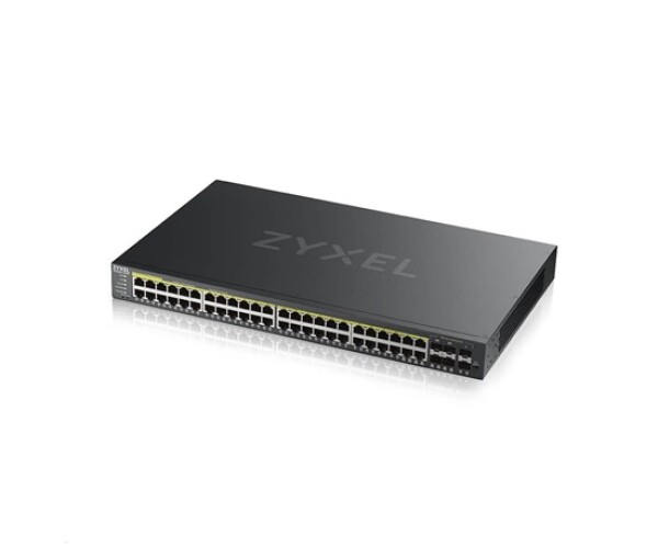 Zyxel GS2220-50HP 50-port L2 Managed Gigabit PoE Switch, 44x gigabit RJ45, 4x gigabit RJ45/SFP, 2x SFP, PoE 375W EDF_311829