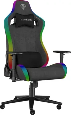 Genesis Trit 660 RGB šedá / Herní křeslo / 129-136cm / látka / 150kg (NFG-2246)