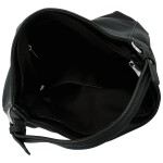 Trendy dámská koženková kabelka na rameno Birgit, černá