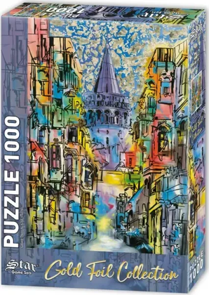 STAR Metalické puzzle Galatská věž