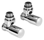 AQUALINE - C-START připojovací sada ventilů ruční rohová, chrom SC237C