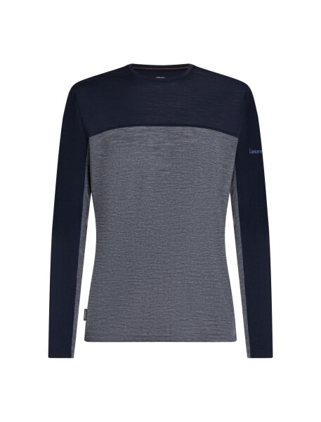 ICEBREAKER Mens Mer 125 Cool-Lite Sphere LS Tee CB, Midnnavy Hthr/Midnnavy/Cb velikost: L