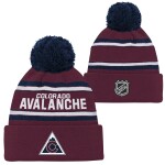 Outerstuff Dětská předškolní zimní čepice Colorado Avalanche NHL 3rd Jersey Jacquard Cuff Pom