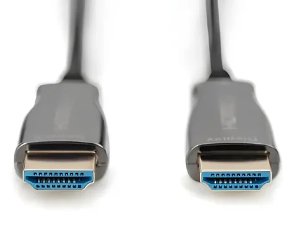 Digitus AK-330125-100-S černá / Propojovací kabel HDMI / AOC / 4K 60Hz / 18 Gbps / 10 m (AK-330125-100-S)