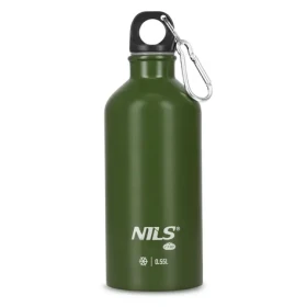 NILS Camp NC3801 Nerezová turistická láhev zelená 500 ml (5908261682452)