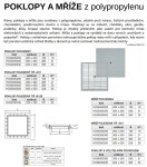MIDAS Poklop PP DN 300 x 300 mm, zatížení do 1,5t + ŠROUB