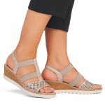 Pohodlné sandály na podpatku Remonte W RKR667 rose gold 38