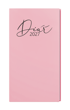 Týdenní diář 2027 Baloušek Jakub Pastel kapesní růžová