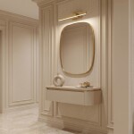 Koupelnové nástěnné LED svítidlo SWE005-1W 58cm GOLD OSW-20104