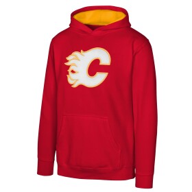 Outerstuff Dětská mikina Calgary Flames NHL Prime Po Flc Hood -Home Velikost: Dětské L (152 - 158)