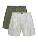 Pánské volné boxerky 2 ks DIM COTTON STRETCH LOOSE BOXER 2x - DIM - šedá L