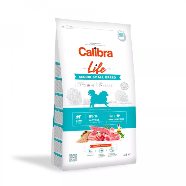 Calibra Dog Life Senior Small Breed Lamb Hmotnost balení: 6 Kg