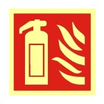 Bezpečnostní tabulka pl. fotolum. Hasící přístroj 148x148