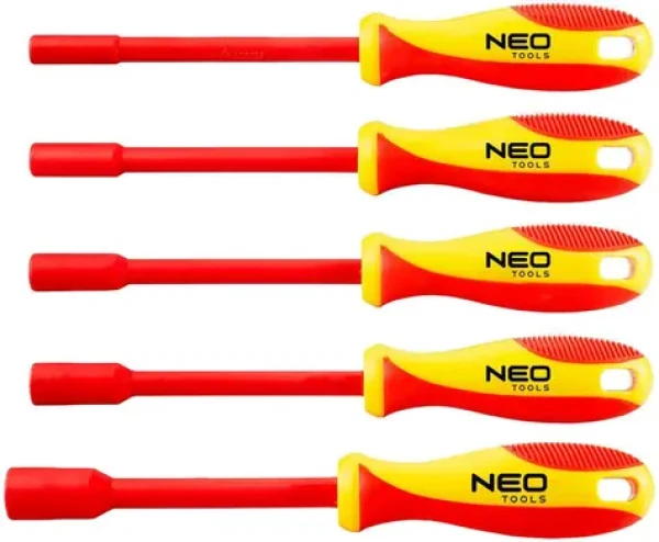 NEO TOOLS Sada izolovaných nástrčných šroubováků / Sada šroubováků / 5 ks