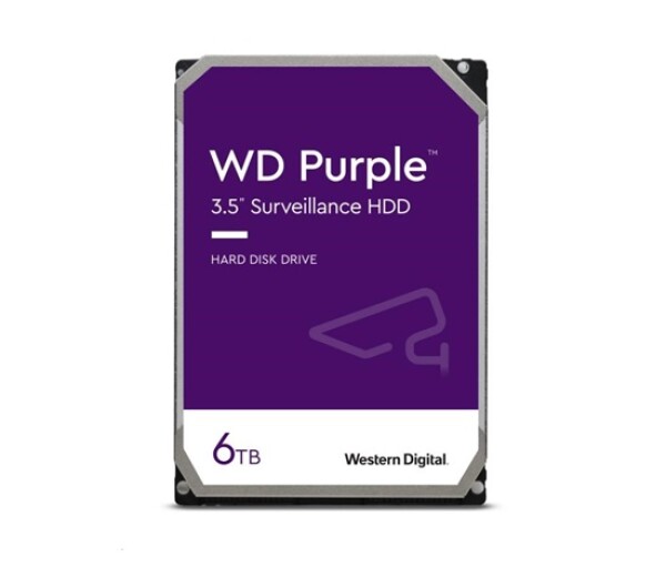 WD PURPLE WD64PURZ 6TB, SATA III 3.5", 256MB, 175MB/s, Low Noise, CMR EDF_8100466