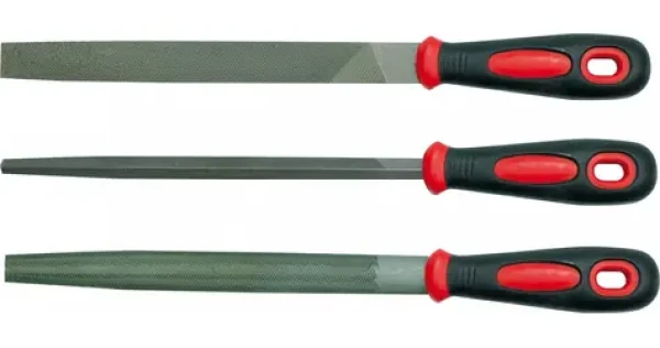 Vorel Sada pilníků zámečnických 200 mm 3 ks / Pilník / Na kov