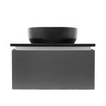 Koupelnová skříňka s kamennou krycí deskou SAT Feel 60x30x46 cm antracit mat SATFEEL60ANTTK SATFEEL60ANTTK