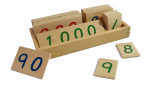 Moyo Montessori Moyo Montessori Malé dřevěné karty s čísly 1-3000