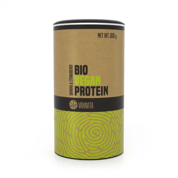 BIO Vegan Protein - VanaVita (banán jahoda, 600 g) (30271-1-banana-strawberry)