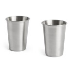 HAY Hrnek Outdoor Market – set 2 ks, stříbrná barva, kov