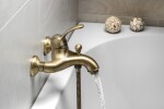 SAPHO - KIRKÉ nástěnná vanová baterie, bronz KI10B