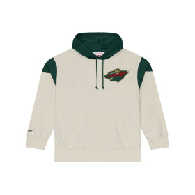 Mitchell & Ness Pánská mikina Minnesota Wild NHL Retro Roots French Terry Hoodie Velikost: M