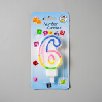 Dortová svíčka duhová č.6