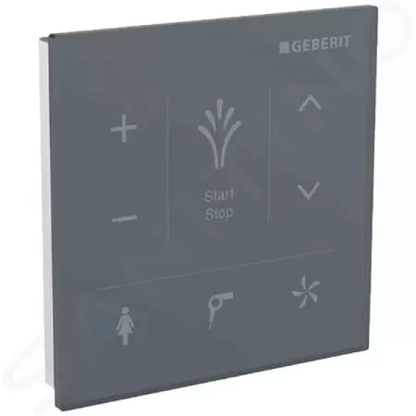 GEBERIT - AquaClean Nástěnný ovládací panel pro elektronický bidet, černá 147.038.SJ.1