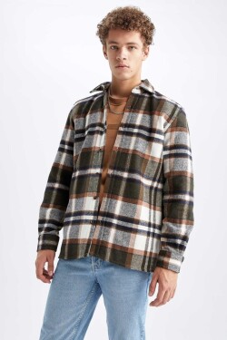 DEFACTO Regular Fit Checkered Lumber Long Sleeve Shirt