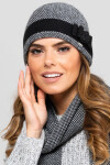 Dámská čepice Katalonia černo-bílá - Kamea 54/60