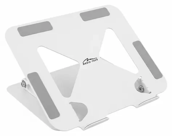 Media-Tech Laptop Stand MT2661W bílá / Stojan pro notebook / nastavitelný / skládací / do 17" (MT2661W)
