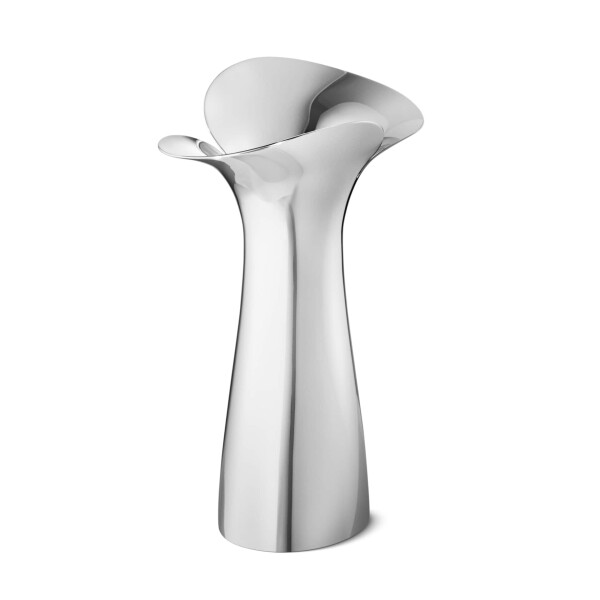 Georg Jensen Váza Bloom Botanica 22 cm, stříbrná barva, kov