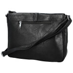 Trendy dámská koženková crossbody kabelka Relinda, černá