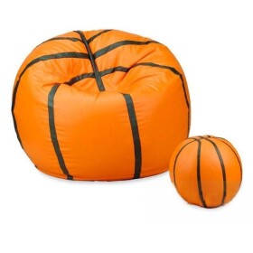 FRONTI Sedací vak - míč basketballový + taburet - oranžový