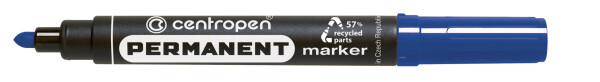 Popisovač Centropen permanentní kulatý 8566 - modrý 2,5mm