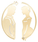 Záložky mosazné 2ks Pýcha a předsudek