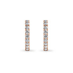 Elenys stříbrné pozlacené náušnice s krystaly Swarovski® 18K růžové zlato