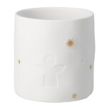 Räder Porcelánový svícen Winter Stories, bílá barva, porcelán