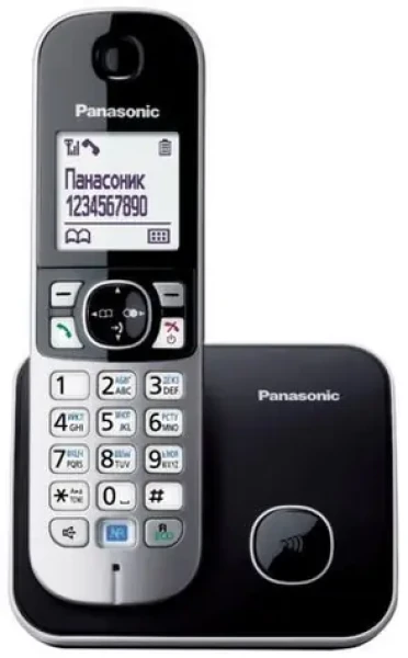 Panasonic KX-TG6811PDB černá / Bezdrátový telefon / DECT / GAP / telefonní seznam 120 / max. 15 h hovoru (KX-TG6811PDB)